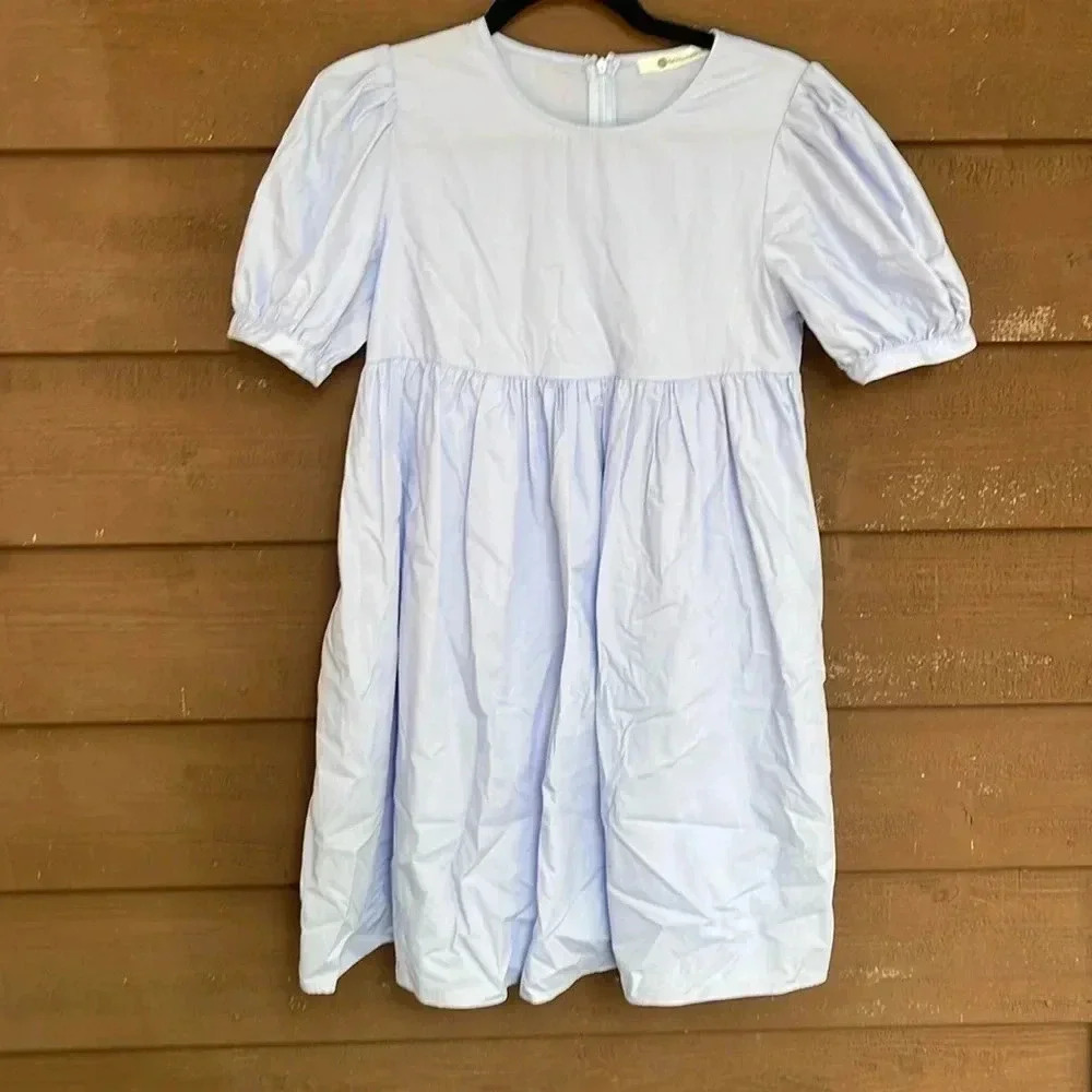 The impeccable pig light blue dress size extra small